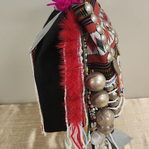 Thailand Akha Hill Tribe Child's Cap - Picture 9 of 16